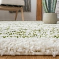 thumbnail image 4 of SAFAVIEH Arizona Teagan Geometric Shag Area Rug, Ivory/Green, 6'7" x 6'7" Square, 4 of 11