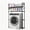 Black, variant on LCNDKF Over Washing Machine Storage Rack, Fixed Non-Adjustable 2-Tier Laundry Organizer Shelf with Side Hanging Hooks, 30.3111.8152.16in, Black