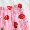 thumbnail image 4 of Povozer Girls Summer Outfit Toddler Baby Girls Summer Outfit Sleeveless Embroidery Clothes Toddler Kids Tank Tops Bell-bottom Pants Set for 18-24 Months,Red, 4 of 6