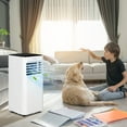 thumbnail image 2 of Costway 5000 BTU (8000 BTU ASHRAE) Portable Air Conditioner 4-in-1 AC Unit with Cool Fan Dehum Sleep Mode, 2 of 12