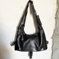 thumbnail image 5 of Bolsos de moto y motociclista para mujer, bolsos y carteras de diseñador de lujo, novedad de 2023, en PU con remaches, múltiples bolsillos, Y2K, gran capacidad, para el hombro, 5 of 5