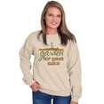 thumbnail image 3 of Garden For Peat Sake Funny Humor Women Crewneck Sweatshirt Brisco Brands 2X, 3 of 6