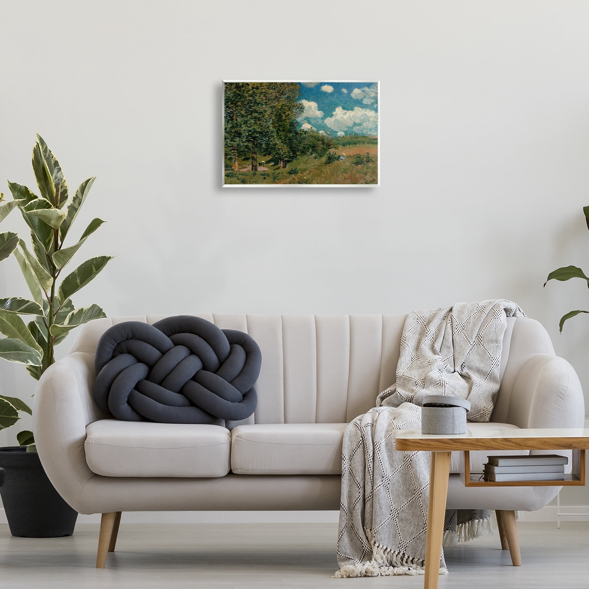 Stupell Industries Classic Cloudy Landscape Landscape & Nature Painting Unframed Art Print Wall Art, 19 x 13