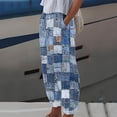 thumbnail image 2 of Women Fashion Elastic Waist Pant With Pocket Loose Harem Pants Printed Crop Pants, 2 of 4