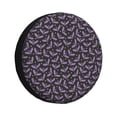 thumbnail image 1 of Fotbe Bat Purple Funda de Llanta de Repuesto con Estampado, Engrosada, Ajuste Universal para Jeep, Remolque, RV, SUV, Camión-15 inch, 1 of 6