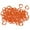 Orange, variant on 100PCS Clip snap Bird Leg Bands Parrot Finch Canary Grouped , 7 Multi-color