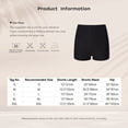 thumbnail image 5 of YONGHS Womens Basic Latin Dance Shorts Salsa Tango Ballroom Dancing Bottoms Boxer Shorts Underwear Black XL, 5 of 5