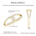 thumbnail image 6 of Rosec Jewels Lab Grown Diamond Anniversary Ring - Interlock Ring - EF-VS Quality Certified, 10K Yellow Gold, US 4.50, 6 of 9