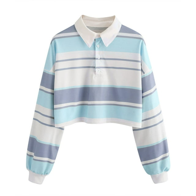 Ketyyh-chn99 Chandail en Molleton à Col Rond pour Femmes Blouse Ample Confortable Décontractée Ajustée Basique Extensible Couleur Unie Pull Bleu Ciel,S