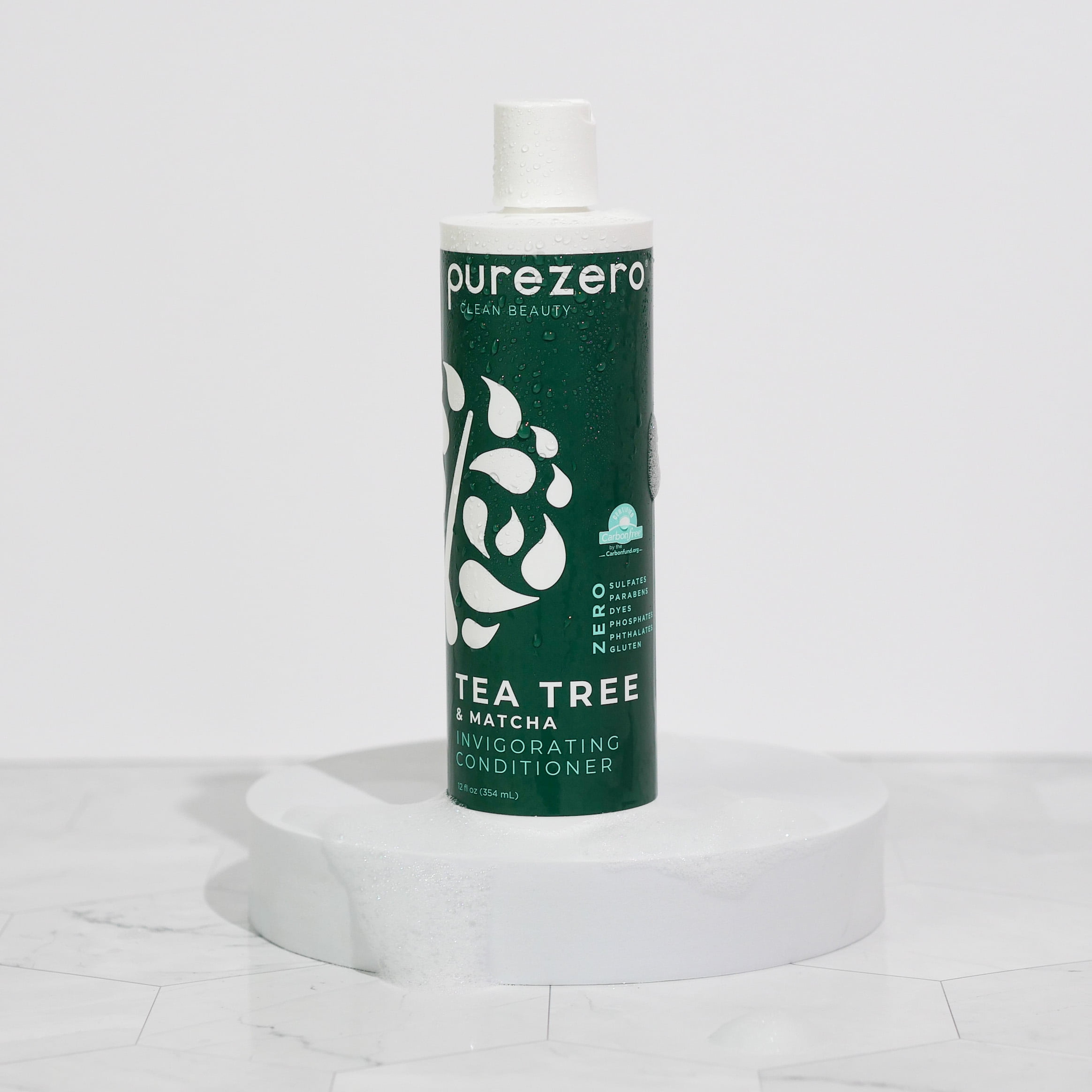 (4 pack) PUREZERO Tea Tree & Matcha Invigorating Conditioner, 12 oz