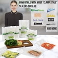 thumbnail image 2 of Commercial Bargains 11" x 50' Black And Clear Vacuum Sealer Saver Rolls Bags Freezer, 2 Rolls, 2 of 7