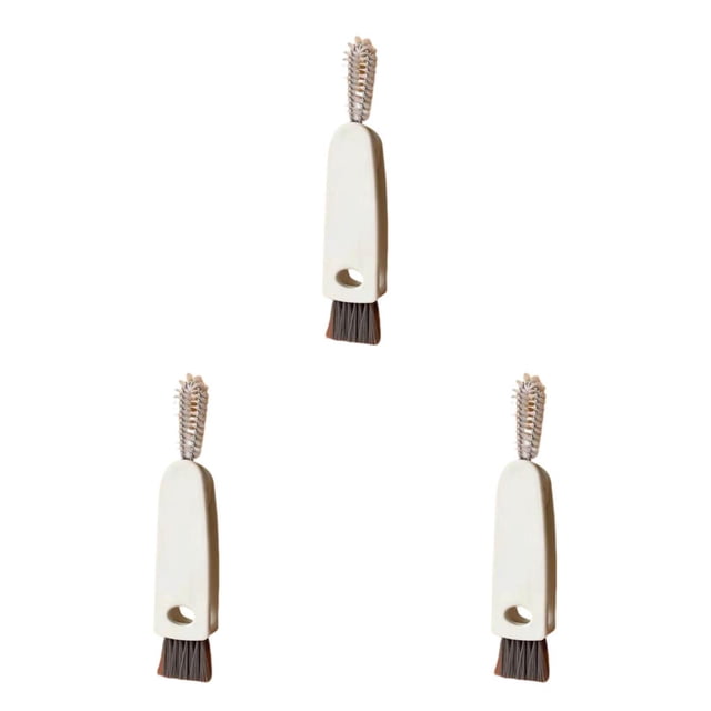 Injueey Cepillo de ranura para botella de leche, removedor de polvo de mango largo multifuncional en forma de zanahoria, herramientas de Type1 NO1