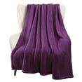 thumbnail image 6 of Whale Flotilla Fuzzy Fleece 50"x70" Throw Blanket for Couch, Fluffy Warm Soft Jacquard Blankets for Fall Winter, Lightweight and Cozy, Purple, 6 of 10