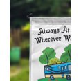 thumbnail image 2 of Printtoo White Always At Home Wherever We Roam Motorhome 12.5x18 Inches Double SidedFlagsDouble Sided CampFlagCampsiteFlagPersonalized Camping Flags, 2 of 4