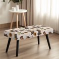 thumbnail image 4 of Whosucclay Dachshund Dog Paw Sunflower Cactus Print Dining Bench Cover Removable Bench Seat Covers Rectangle Bench Slipover Anti Dust Bench Seat Protector for Dining Room, Living Room, Kitchen, 4 of 7