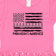 thumbnail image 3 of Inktastic Parkinson's Awareness Gray Ribbons and Flag Girls Toddler Dress, 3 of 4