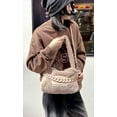 thumbnail image 2 of CoCopeaunt Tote Bag Women Cozy Fleece Plush Shoulder Bag Trendy Quilted Casual Soft Handbag with Chain, 2 of 7