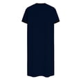 thumbnail image 4 of lmcalzta Mens Nightgown Short Sleeve Lounge Sleep Shirt Pajama Nightshirt Comfy Nightwear S-5XL, 4 of 5