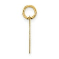 thumbnail image 2 of Auriga 14k Yellow Gold Letter A Black Epoxy Initial Disk Charm for Women(L- 15.24 mm, W- 15.24 mm), 2 of 5