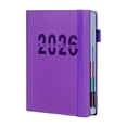 thumbnail image 2 of 2026 Schedule Plan Book – A5 Large Hardcover Planner with Tabs,Minimalist Time Management Organizer with Priority Tasks,Clean Professional Design for Work Home or Study(Purple), 2 of 7