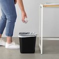 thumbnail image 6 of Basics Small Rectangular Commercial Office Wastebasket, Easy to Clean, 3 Gallon, Black, 2-Pack, 6 of 6