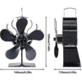 thumbnail image 2 of Poêle à Bois Ventilateur de Cheminée Alimenté par la Chaleur, 2 of 5