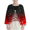 thumbnail image 1 of Birdeem Chemise à Manches Longues Imprimé de Noël pour Enfants, Col Rond, Convient aux Garçons, Chemises de Noël Amusantes, Chemise de Noël pour Garçons, 1 of 8