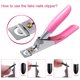 thumbnail image 5 of Juego de Clips para Uñas de Cristal con Tijera en Forma de U y 10 Clips Incluidos, Acero Inoxidable y Plástico, Ideal para Manicura Profesional., 5 of 7