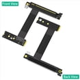 thumbnail image 3 of 2X M.2 NGFF Key M to PCIe 16x Graphics Card Riser Adapter Card, Nvme to PCI-Express 16X Extension Cable(Left Direction),2 x Graphics Card Riser Adapter Card,Black, 3 of 6