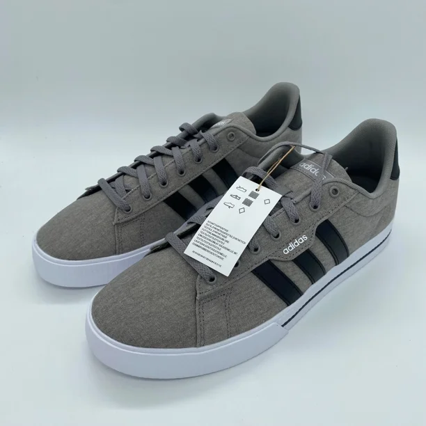 Ad-id-as Men's Daily 3.0 Skateboarding Shoes FW3270 Gray Black White Size 12