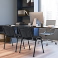 thumbnail image 4 of Patiojoy Set of 5 Conference Room Chairs Stackable Guest Chairs with Upholstered Back & Seat, 4 of 10
