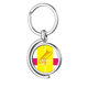 thumbnail image 1 of Como   equilibrio   dicta Rotating keychain Metal Keyring Holder, 1 of 2