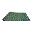 thumbnail image 2 of Ahgly Company Indoor Rectangle Abstract Turquoise Blue Contemporary Area Rugs, 8' x 10', 2 of 4