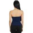 thumbnail image 2 of ToBeInStyle Women's Sweetheart Neck Bandeau Knit Tube Top - Eclipse - S, 2 of 4
