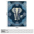 thumbnail image 4 of ONETECH  Elephant Blanket Elephant Gifts for Women Elephant and Mandala Throws Boho Elephant Decor for Home Living Room Bed Sofa, 4 of 6