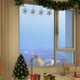 thumbnail image 4 of Paquete de 6 adornos navideños transparentes con forma de copo de nieve | Decoraciones colgantes de poliéster | Colgantes irrompibles de 11,4 cm para decoración navideña, 4 of 6