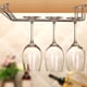 thumbnail image 1 of Soporte Copas Colgante, Estante para copas de vino, 35cm de doble fila de acero inoxidable, soporte para copas de vino, estante colgante para Bar, cocina casera, 1 of 5