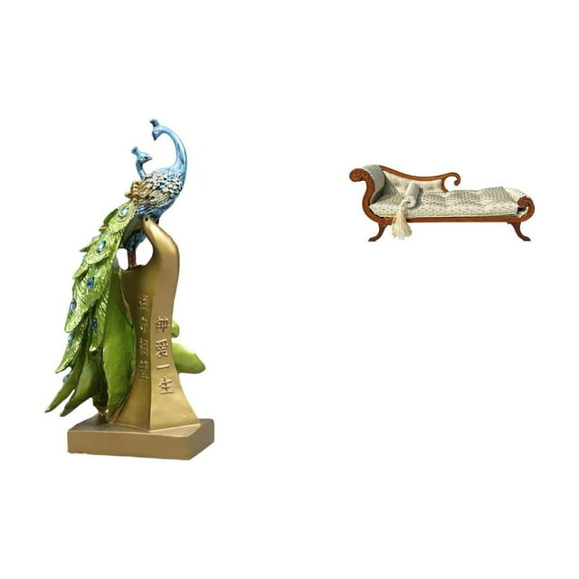Estatua de , figura de escritorio, sofá de madera, , sillón, resina sintética, ideal para hogares, oficinas, estantes, escritorios,