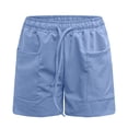 thumbnail image 4 of ABATAB Summer Shorts for Women Casual Elastic Waist Drawstring Comfy Lightweight Outdoor Shorts with Pockets, 4 of 7