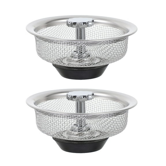 2Pcs Sink Strainer and Kitchen Sink Stopper for Drain Straining and Draining Stops
