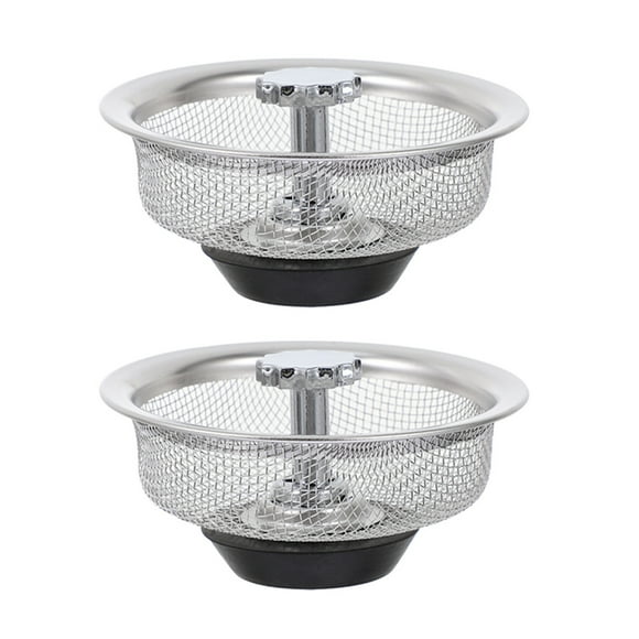 SKISUNO 2Ud Accesorio Cocina Para Fregadero Con Tapón Inoxidable Plata