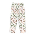 thumbnail image 5 of Naloa Hand Drawn Snake Print Women’s Ultra-Soft Comfy Pajama Lounge Pants with Pockets & Drawstring, 5 of 8