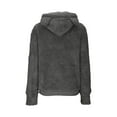 thumbnail image 7 of Pet Carrier Hoodies for Women Large Pouch Long Sleeve Sweatshirts Fuffy Fleece Dog Holder Cat Carrier Pullover Tops, 7 of 7