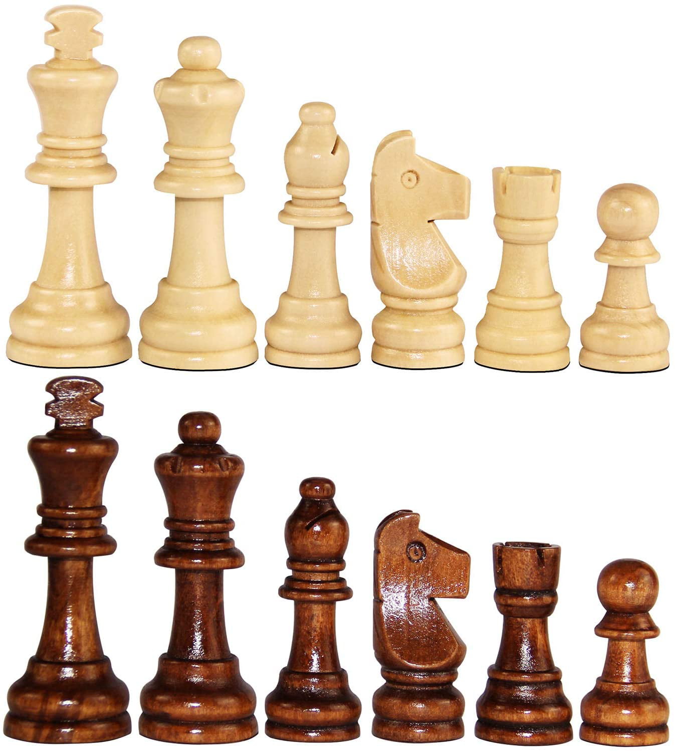 Staunton Tournament Chess Set with Weighted Chessmen Yellow Clock & Vinyl Board 