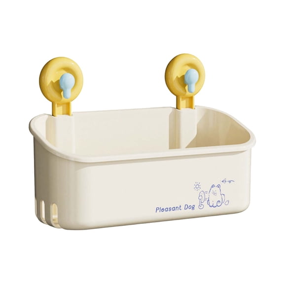 Closet Organizers And Storage Bags,Storage Bins,Dopamine Sucker-type Storage Box Wall-hanging Bathroom Shelf Toiletries Mouth Rack Without Punching For Kitchen Bedroom Living Room