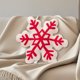 thumbnail image 4 of Adornos navideños, cojín decorativo navideño con forma de copo de nieve para salón, sofá o dormitorio. Ideal para decoración navideña. Cojines de felpa corta., 4 of 6