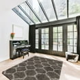 thumbnail image 1 of ECARPET Super Soft Shag Area Rug for Living Room, Bedroom and Basement, Trellis Design, 1 of 9