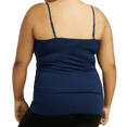 thumbnail image 4 of 3 Pack Women's Camisole Tank Top with Adjustable Spaghetti Strap Scoop Neck Curvy Plus Size Seamless Stretch Sleeveless Womenswear Basic Undershirts, 4 of 4