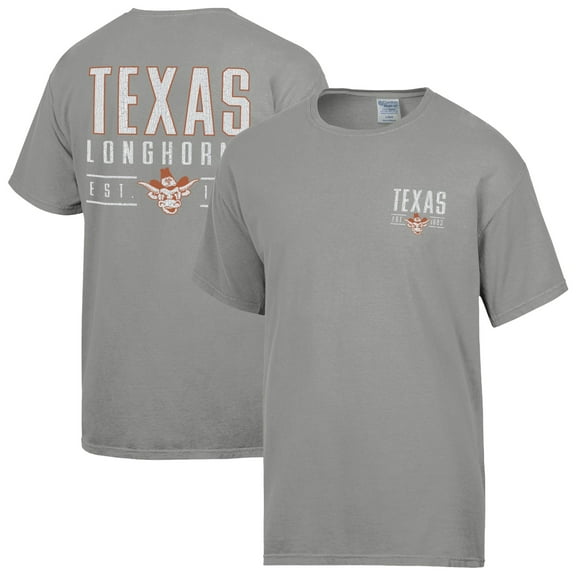 Men's ComfortWash Gray Texas Longhorns Big Name T-Shirt