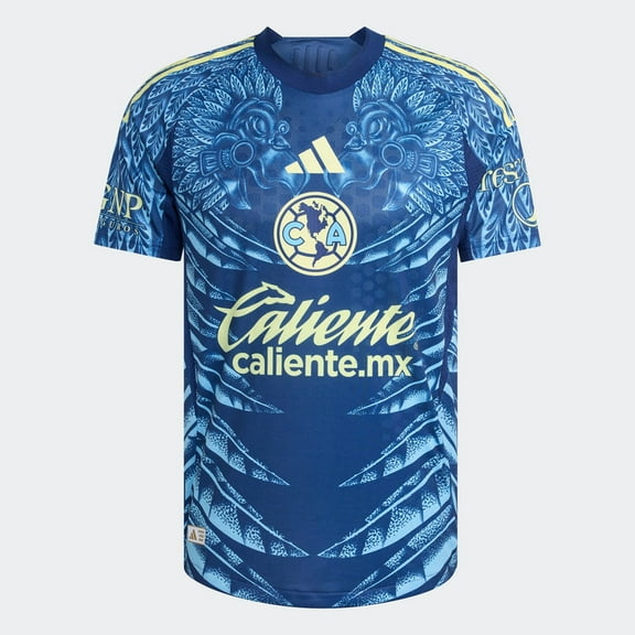 adidas Club America Away Men's Authentic Soccer Jersey 25/26 (US, Alpha, XX-Large, Regular, Regular, Blue)